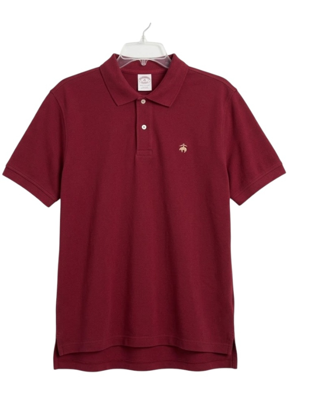 Brooks Brothers Burgundy Short Sleeve Piqué Polo Shirt